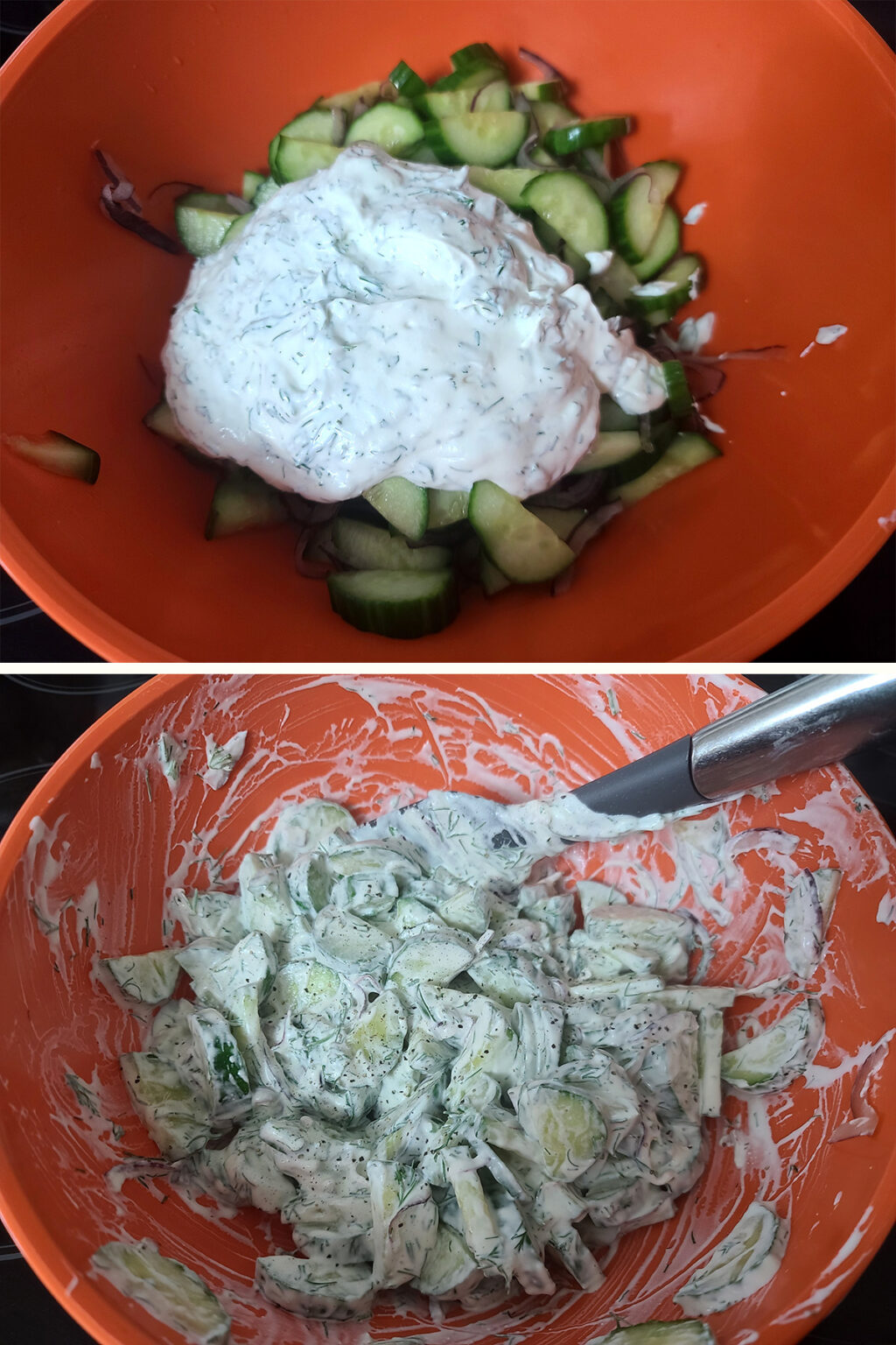 Low Carb Creamy Cucumber Salad Low Carb Hoser
