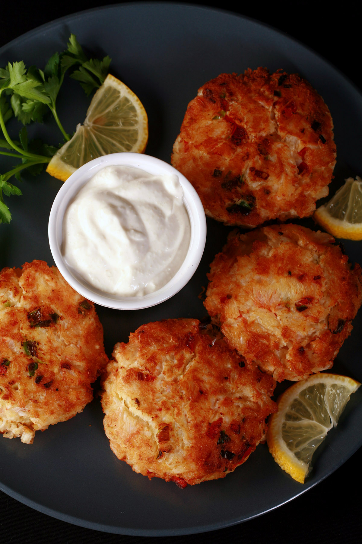 Keto Lump Crab Cakes Recipe with Horseradish Dip