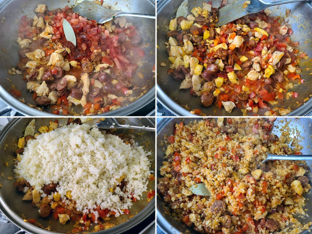 Keto Paella Recipe [Cauliflower Rice Paella] Low Carb Hoser