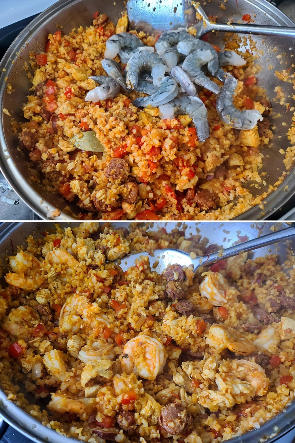 Keto Paella Recipe [Cauliflower Rice Paella] Low Carb Hoser