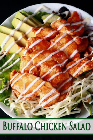 Easy Buffalo Chicken Salad Recipe Low Carb Gluten Free Low Carb