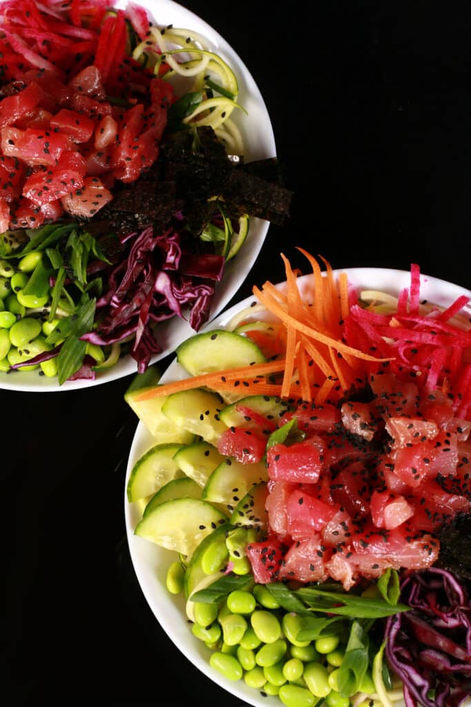 Keto Ahi Tuna Poke Bowl Recipe Low Carb Hoser