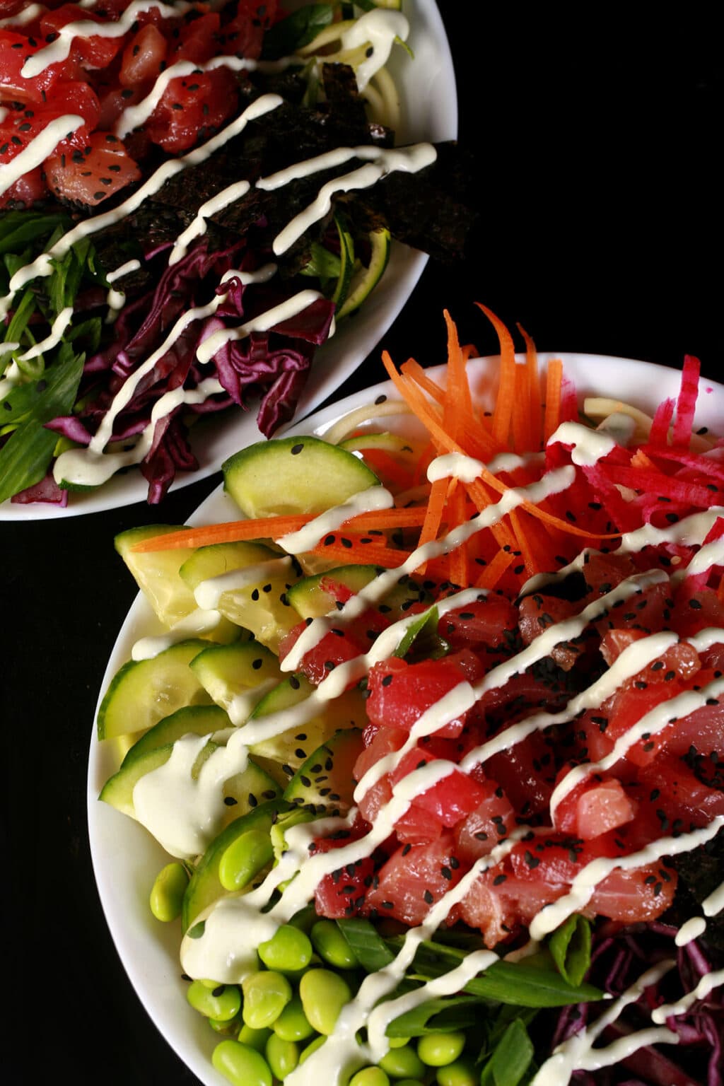 Keto Ahi Tuna Poke Bowl Recipe Low Carb Hoser