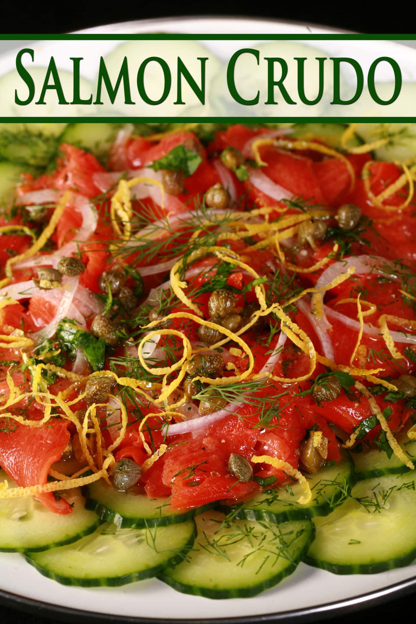 Salmon Crudo Recipe with Dill, Lemon, & Capers Low Carb Hoser