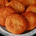 A plate of low carb lemon cookies.