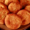 A plate of keto snickerdoodle cookies.