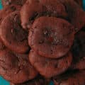 A plate of keto chocolate cookies.