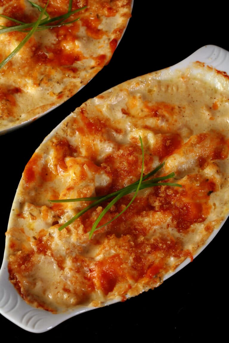 Newfoundland Style Keto Cod Au Gratin Recipe [Gluten Free] Low Carb Hoser