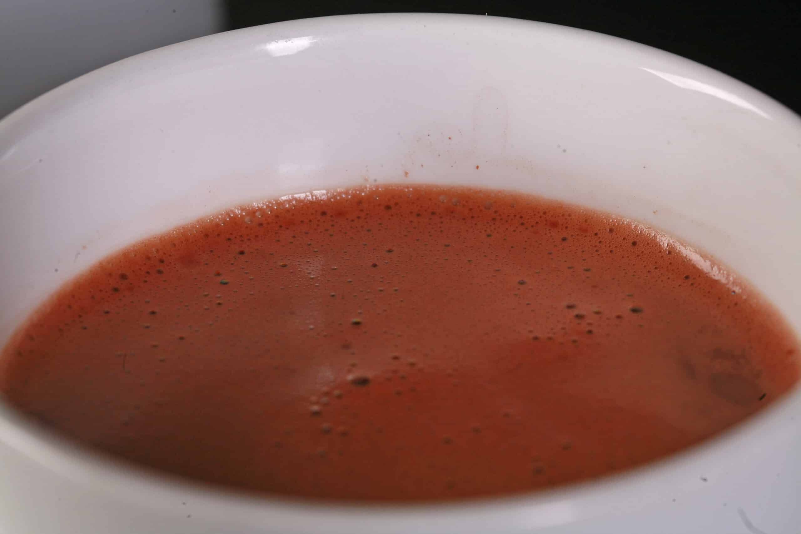 A mug of low carb hot chocolate.