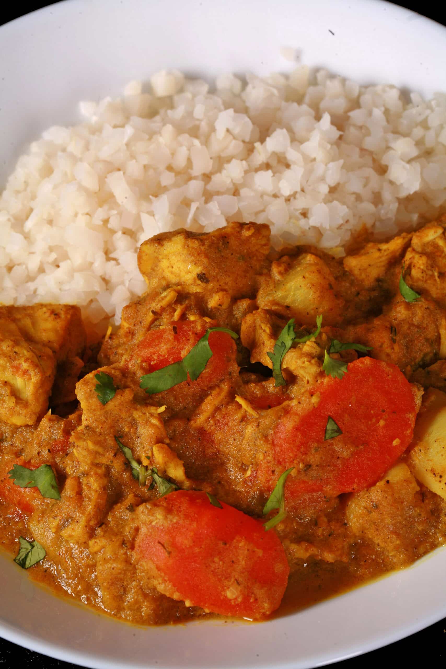2 bowls of keto jamaican curry.